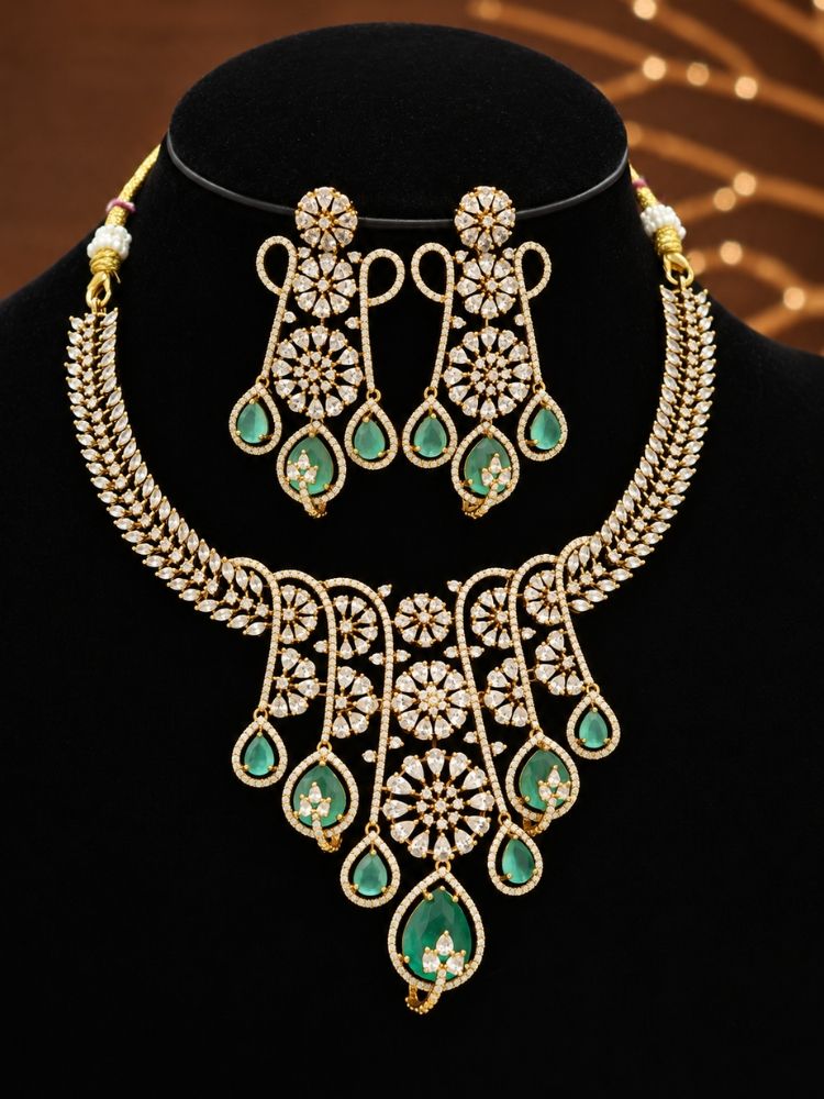 Morgana Mint Green Necklace Set