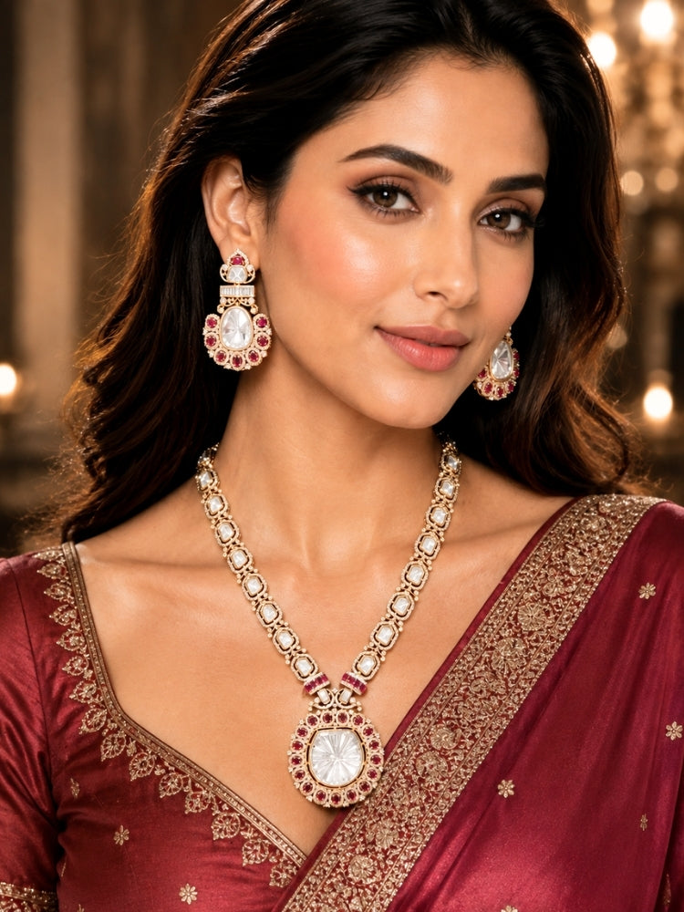 Vaira Polki Necklace Set