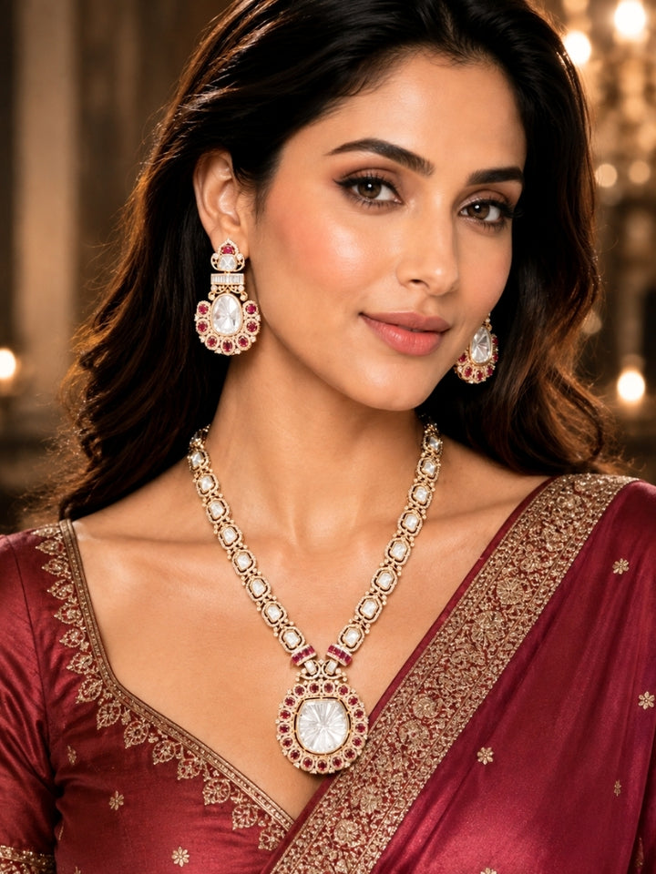 Vaira Polki Necklace Set