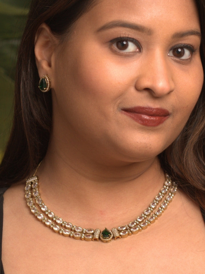 Nairika Green Necklace Set