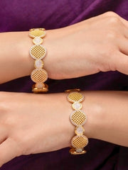 Nabha Gold-Silver Bangle Set