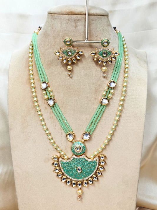 Mint Green Zareen Necklace Set