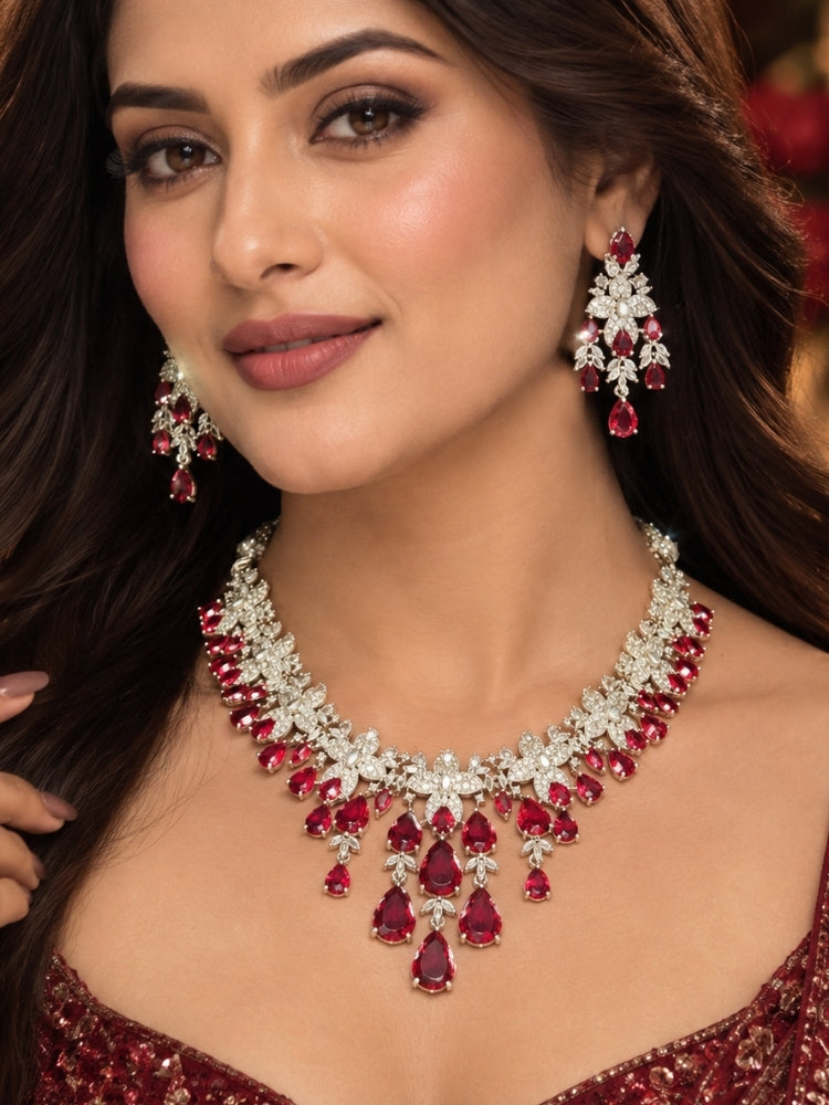 Felicity Red Necklace Set