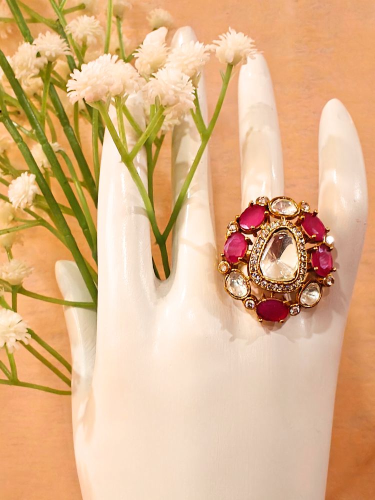 Pink Adhira Ring