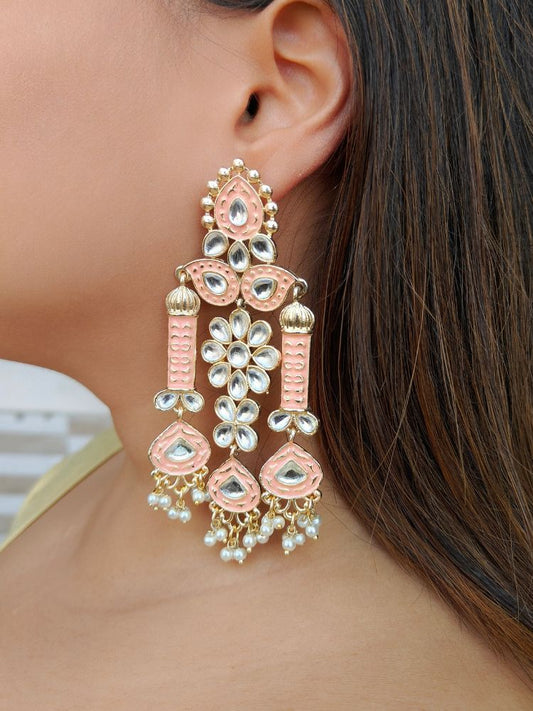 Jasmine Peach Earrings