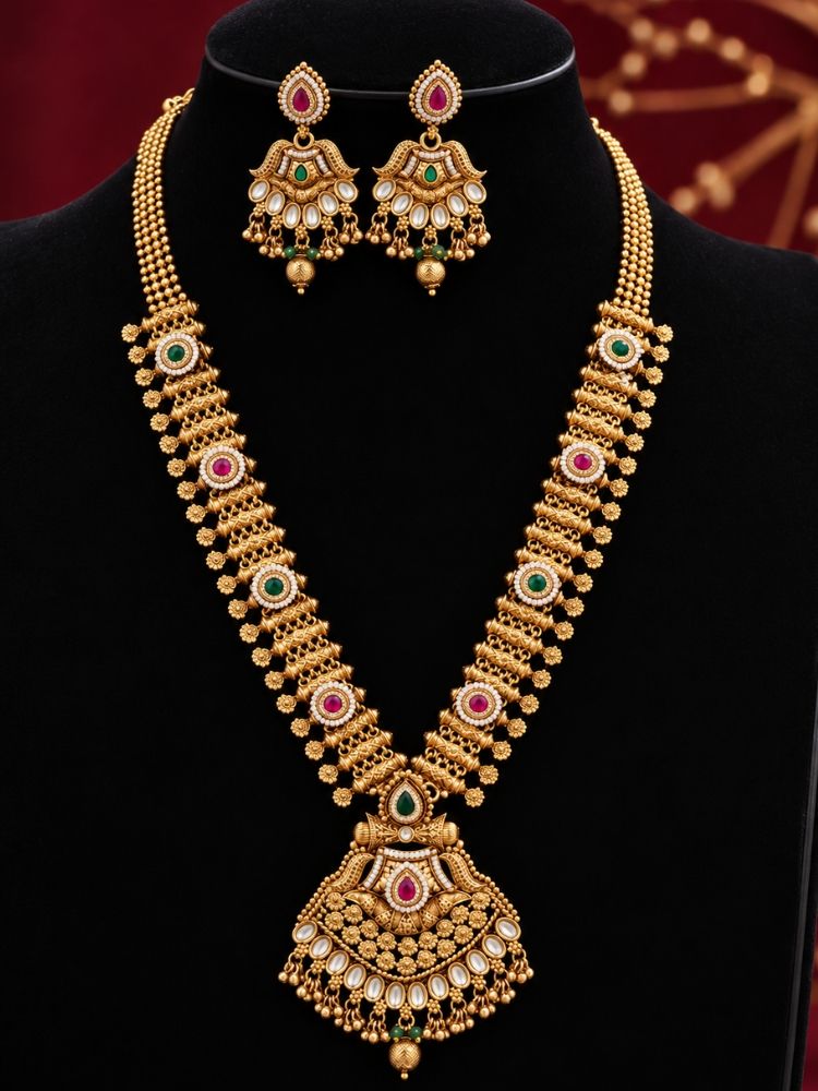 Bhagyavati Gold heritage Necklace Set