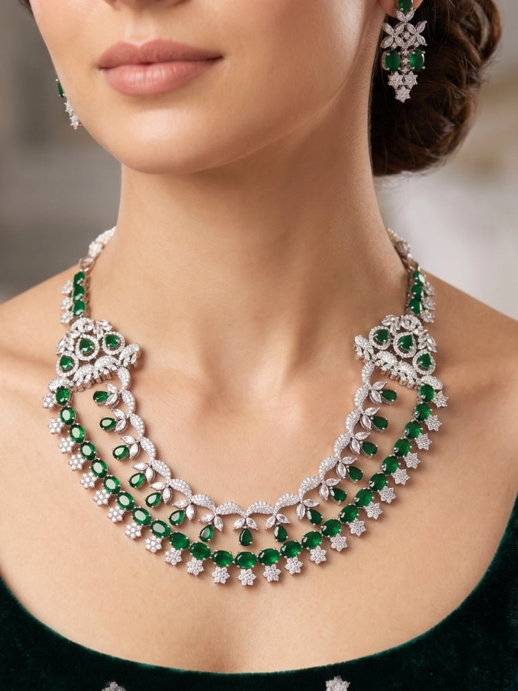 Orla Green Necklace Set