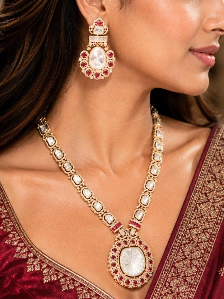 Vaira Polki Necklace Set