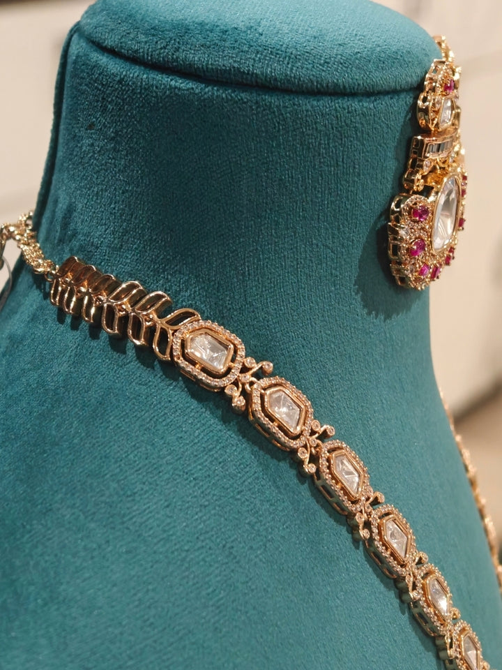 Vaira Polki Necklace Set