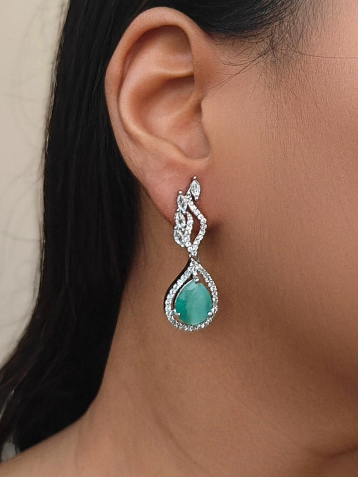 Ariana Mint Green Earrings