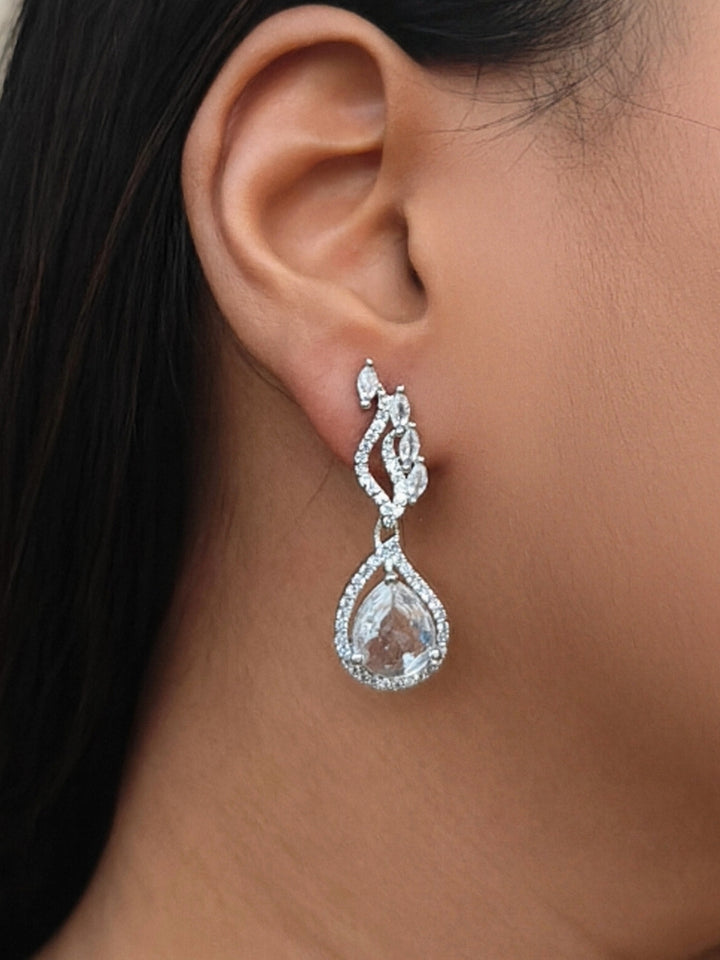 Ariana White Earrings