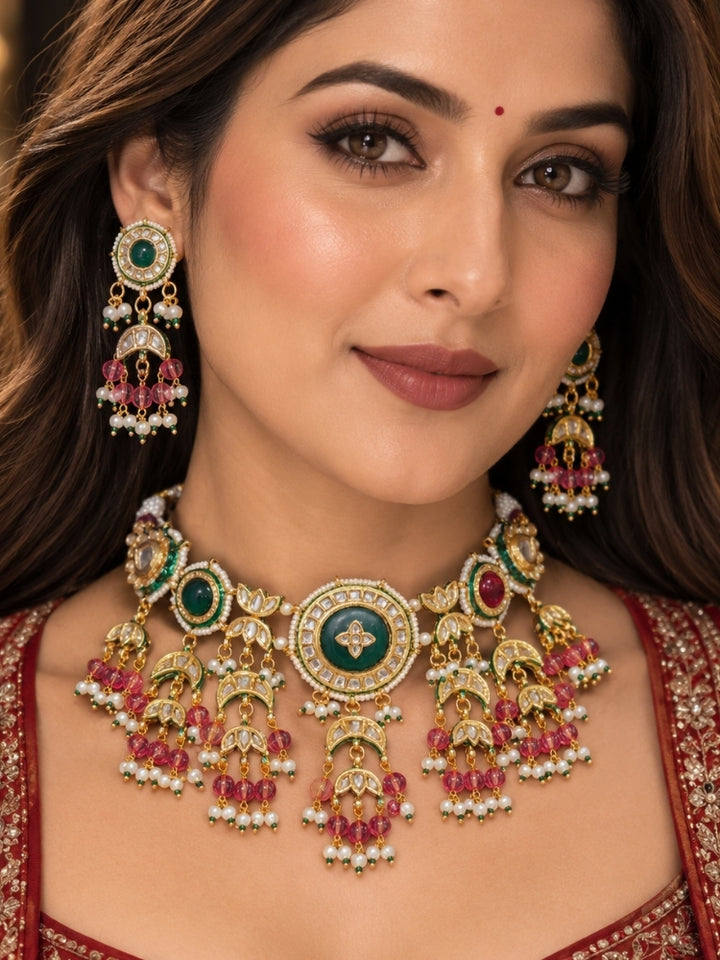 Sukanya Necklace Set (Green)