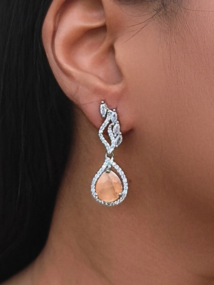 Ariana Peach Earrings