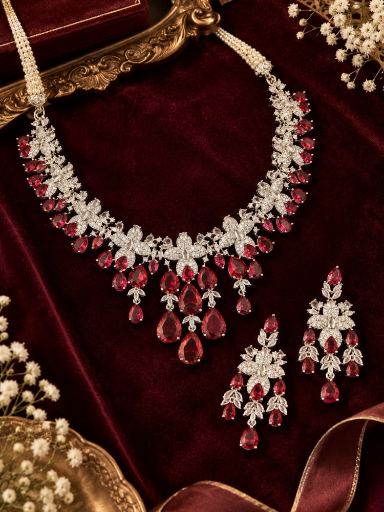 Felicity Red Necklace Set