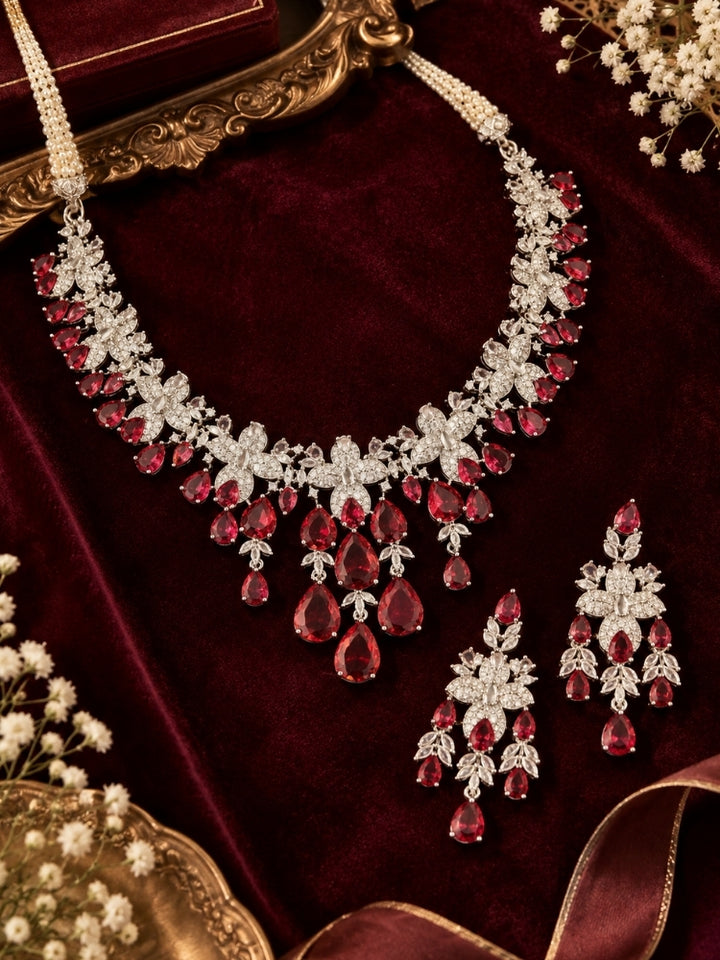 Felicity Red Necklace Set