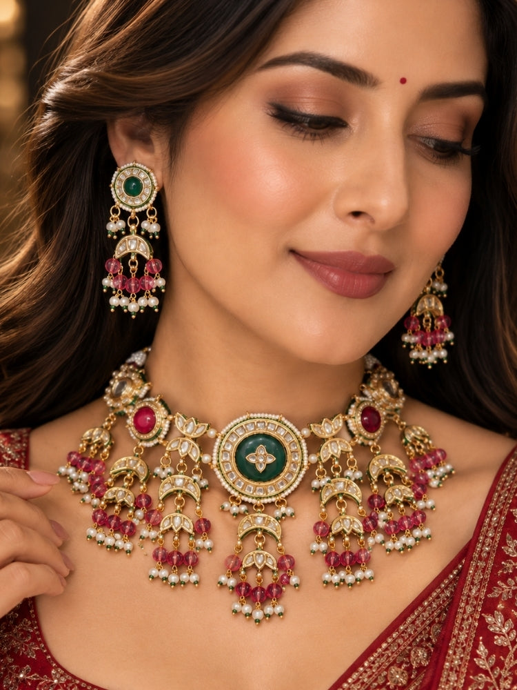 Sukanya Necklace Set (Green)