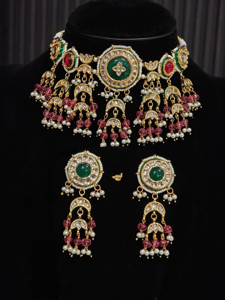 Sukanya Necklace Set (Green)