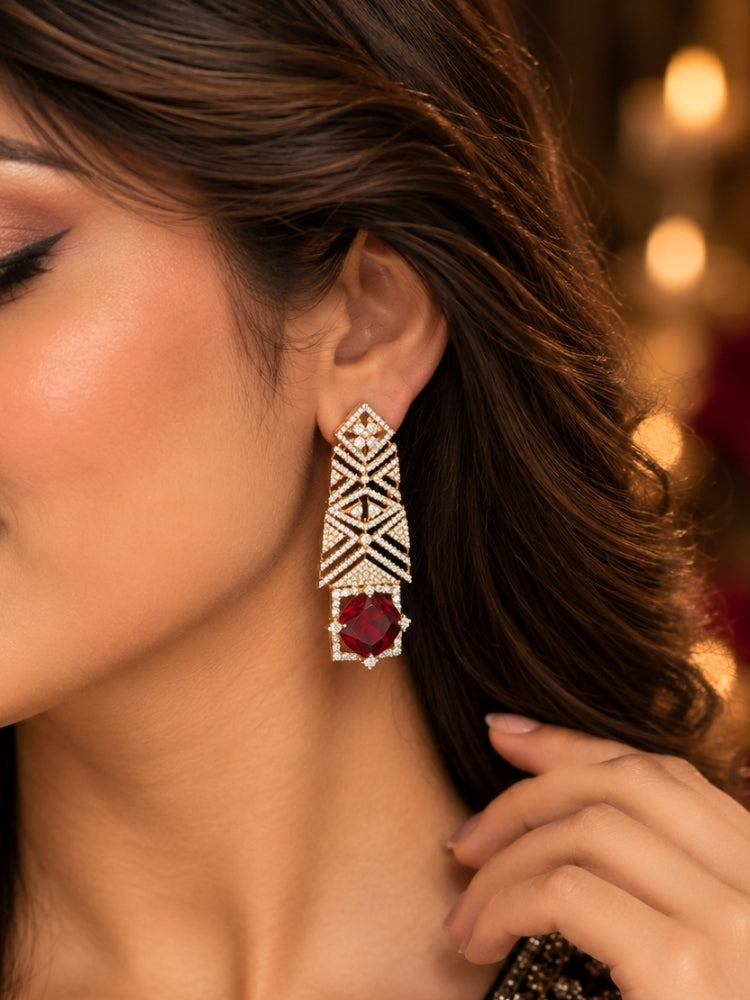 Bridgette Red Necklace Set