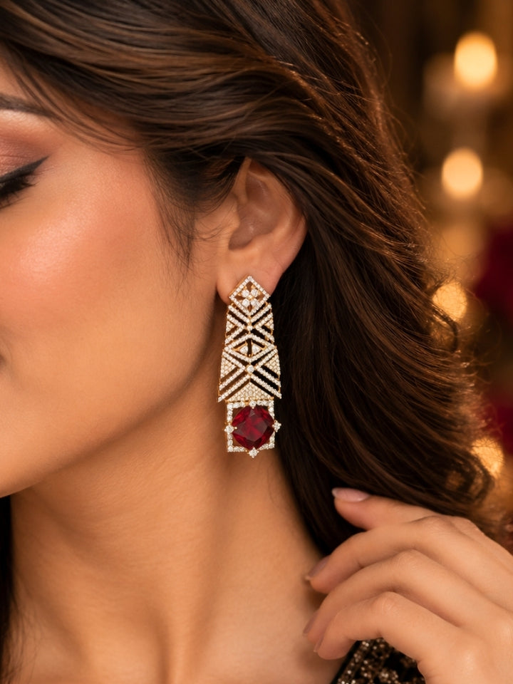 Bridgette Red Necklace Set
