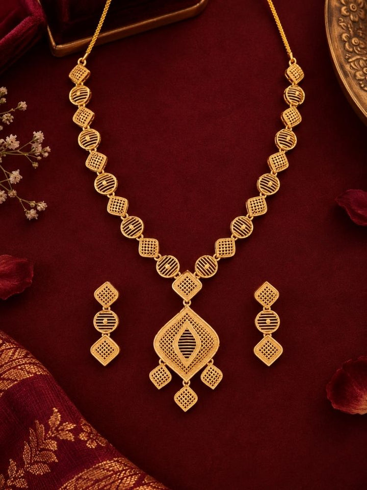 Venubai Gold Turkish Necklace Set