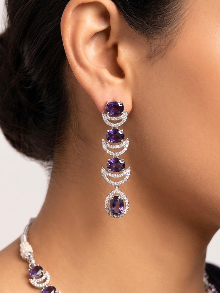 Chelsie Purple Necklace Set