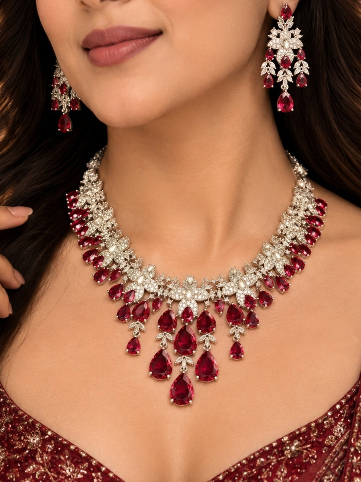 Felicity Red Necklace Set