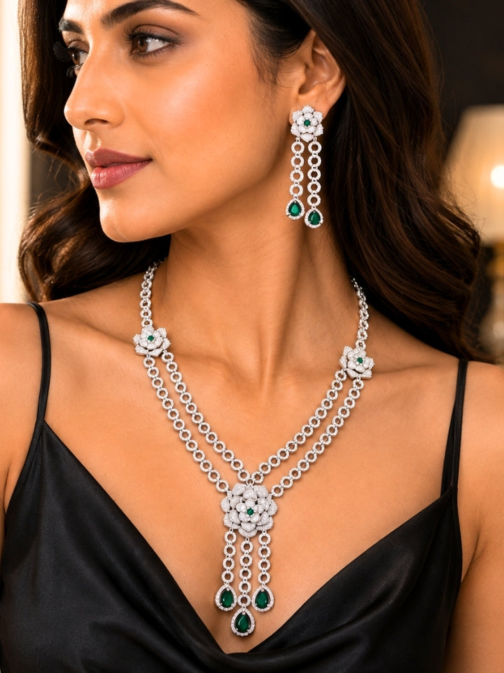 Orielle Zirconia Necklace Set