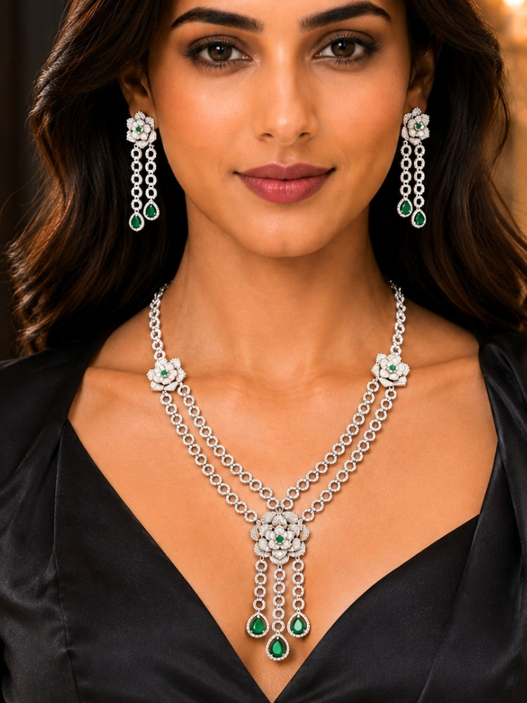 Orielle Zirconia Necklace Set