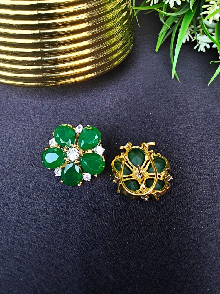 Juniper Dark Green Earrings