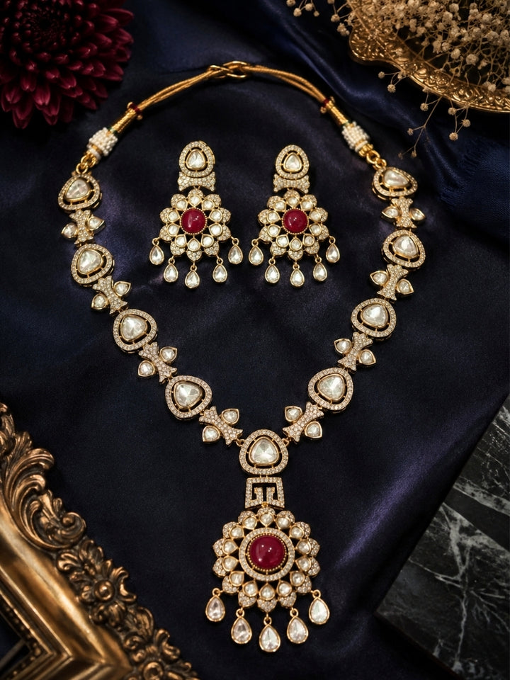 Savannah Red Necklace Set