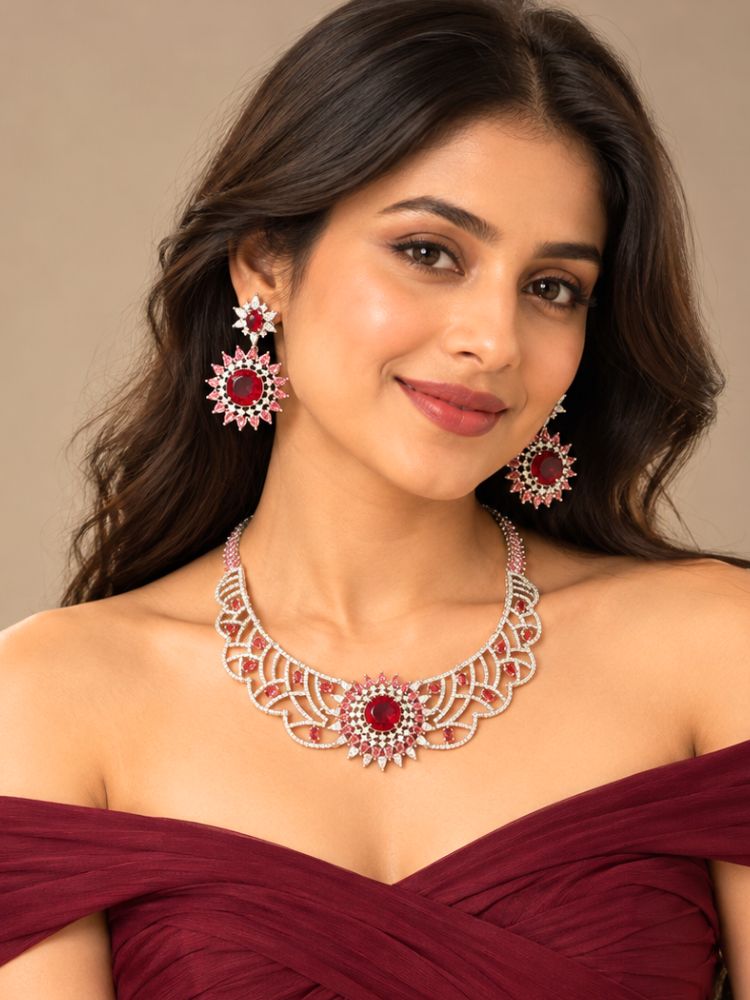 Cerise Necklace Set