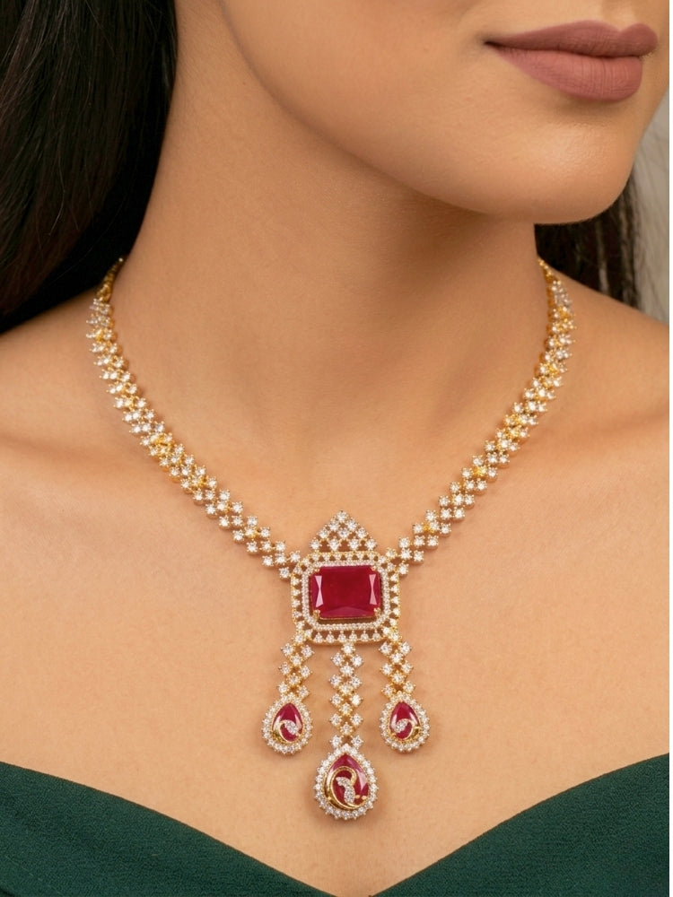 Spanda Pink Necklace Set