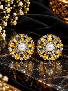 Yellow Blossom Earrings