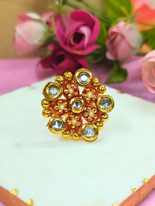 Meenu Red Ring