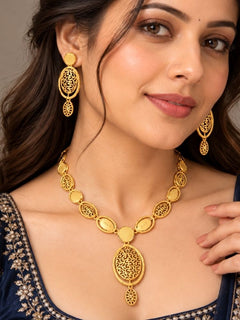 Urjita Gold Turkish Necklace Set