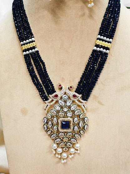 Navy Blue Maanya Necklace Set