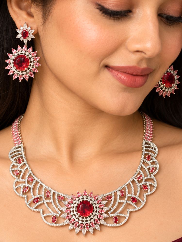 Cerise Necklace Set