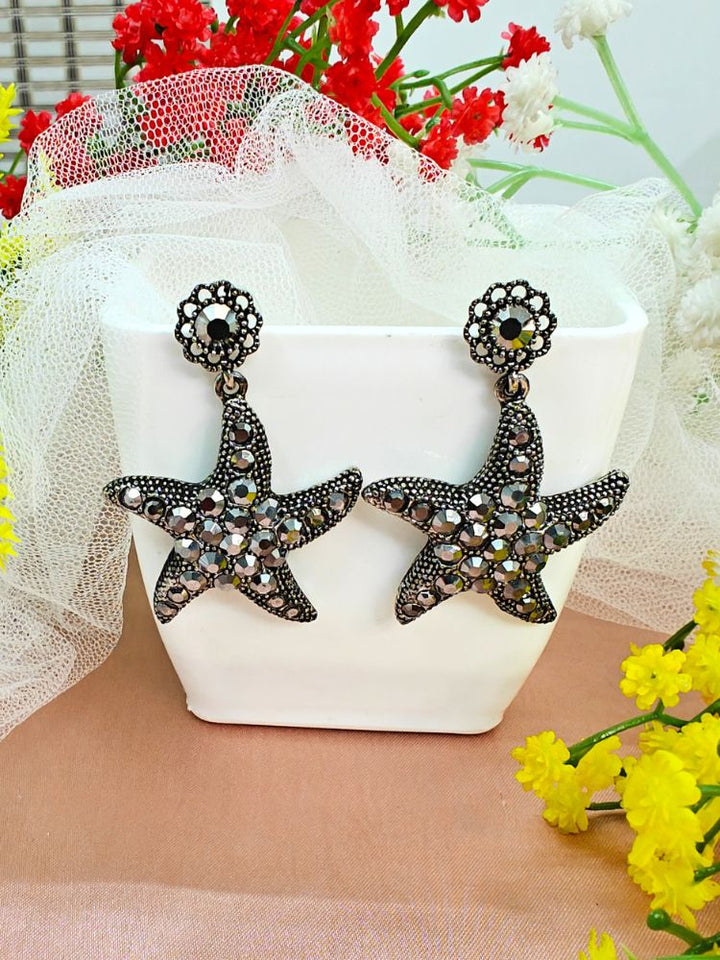 Star Fish Earrings (Silver)