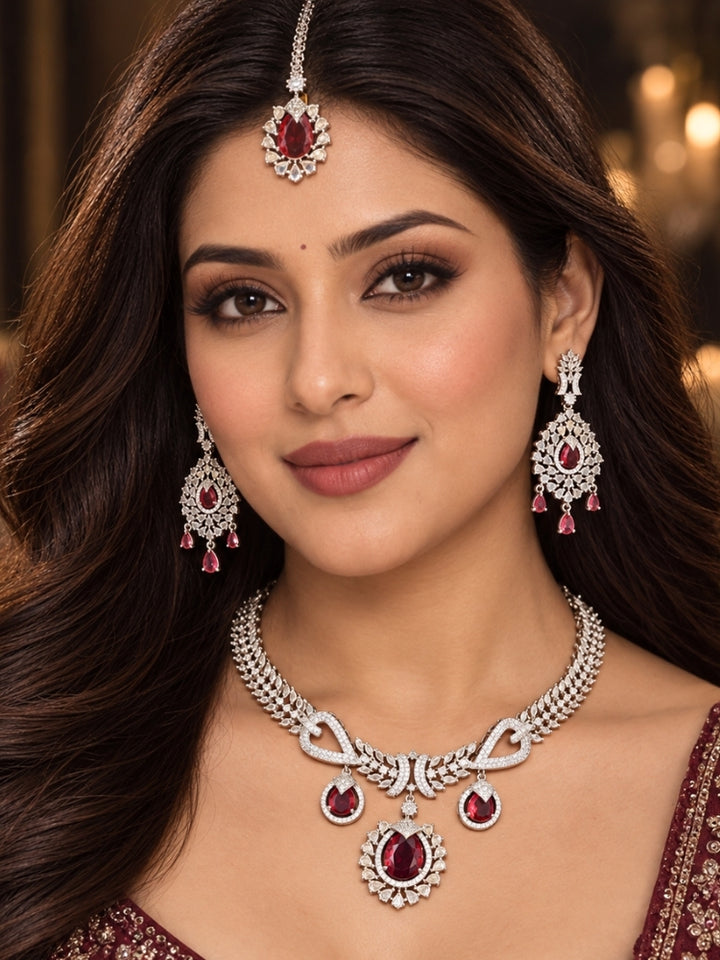 Fortuna Red Necklace set