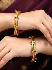 Anupriya Gold Bangles - Set of 2 (Size 2.6)