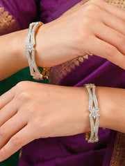 Anurika Zirconia Bangles - Set of 2 (Size  2.6)