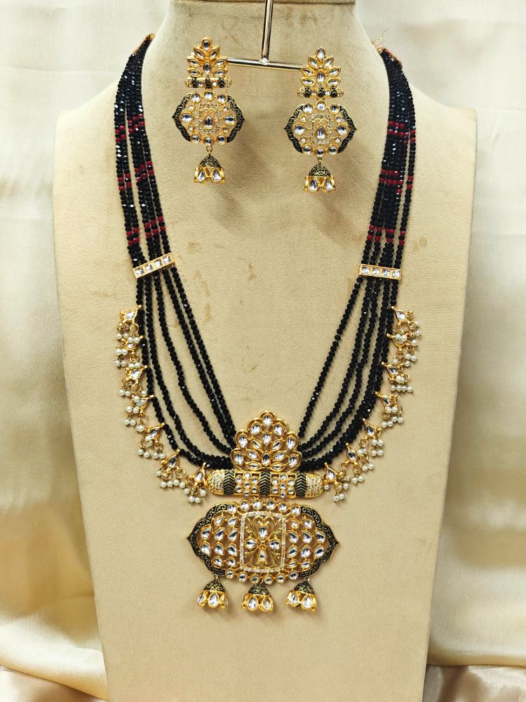 Black Shazia Necklace Set