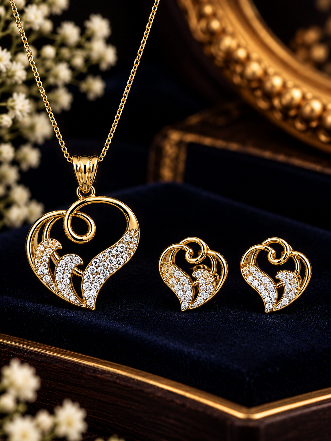 Hearty Pendant Set