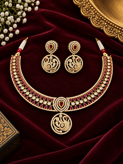 Harini CS Red Necklace Sets