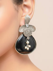 David Black Oxidized Earrings