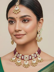 Devakshi Meenakari Necklace Set