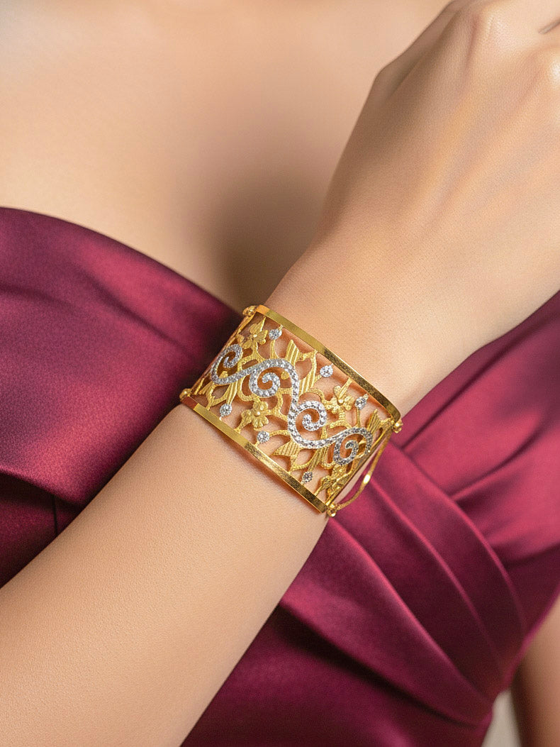 Alisha 12 Gold Bracelet (Adjustable)