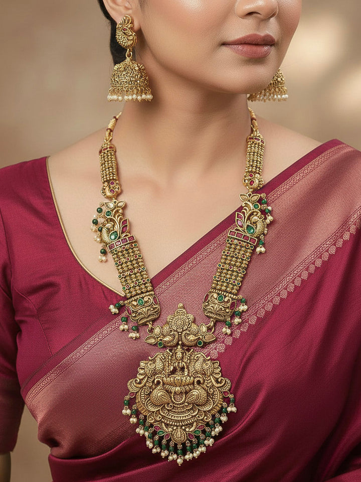 Kantha Temple Necklace Set