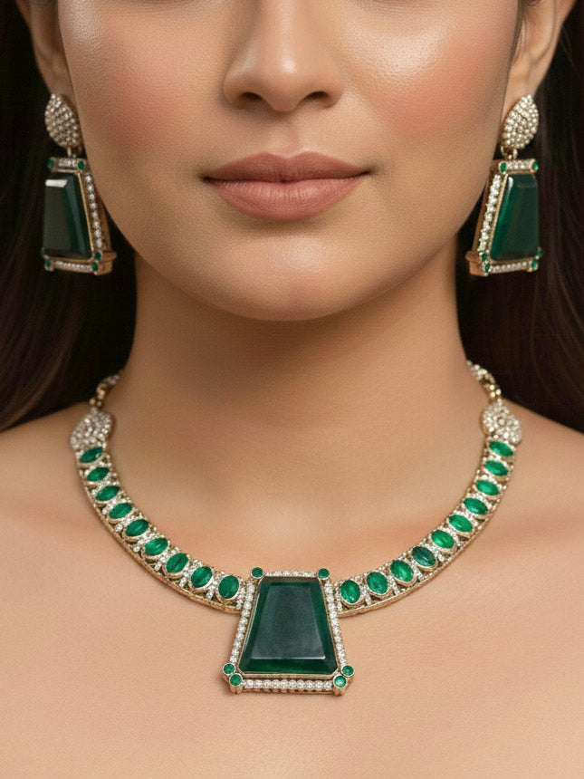 Marley Green Necklace Set