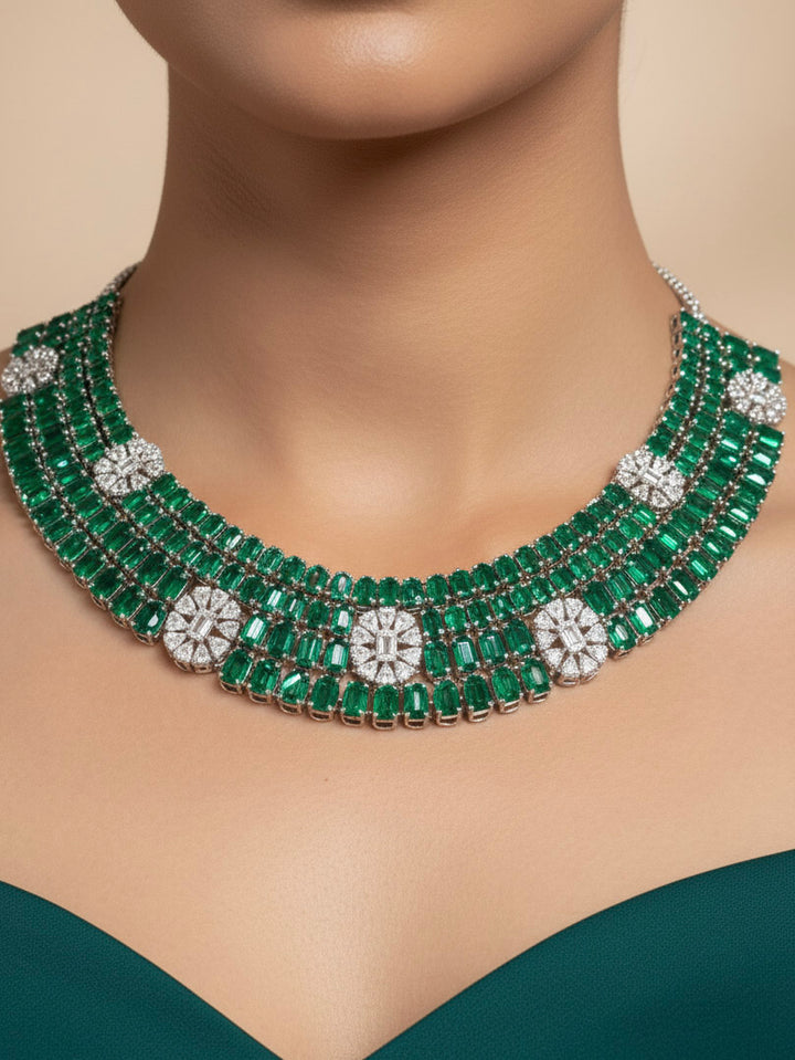Lilivere Green Necklace Set